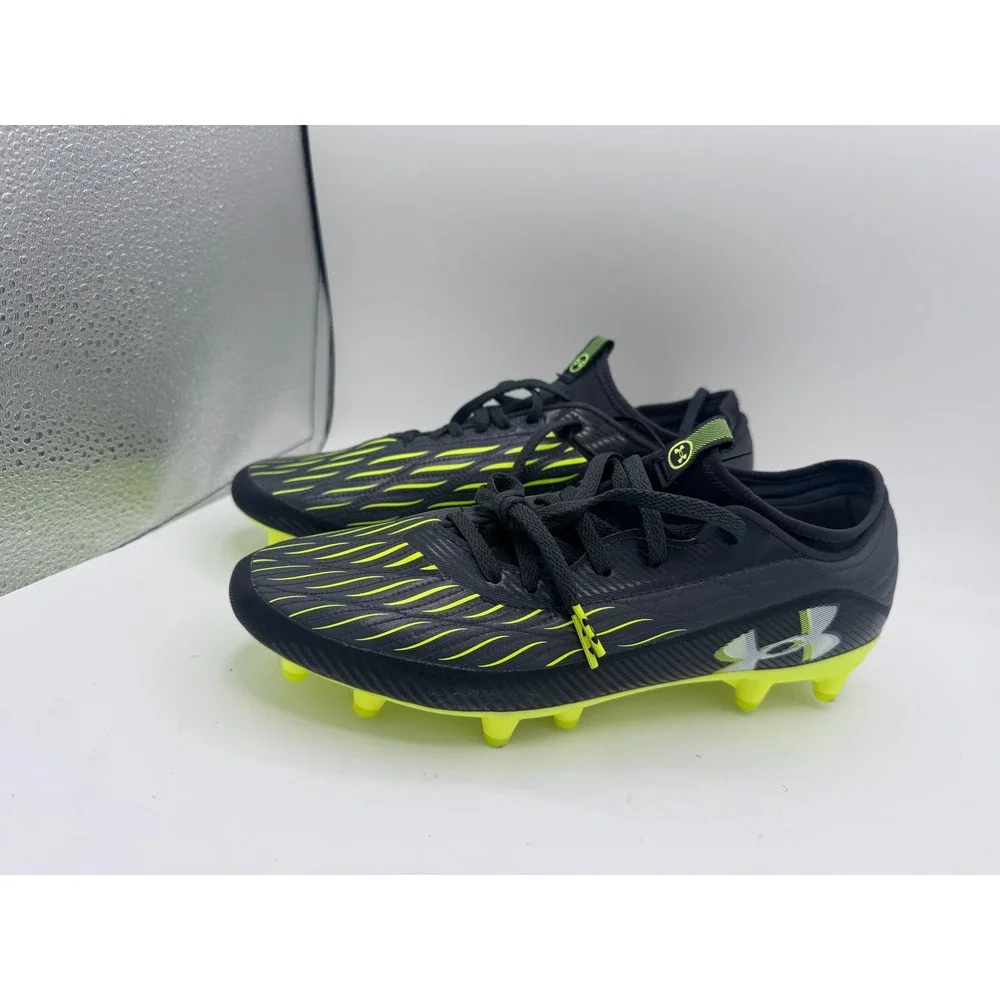 Under Armour Blur Select Low MC Football Cleats Men 8.5 Black Yellow 3027707-001